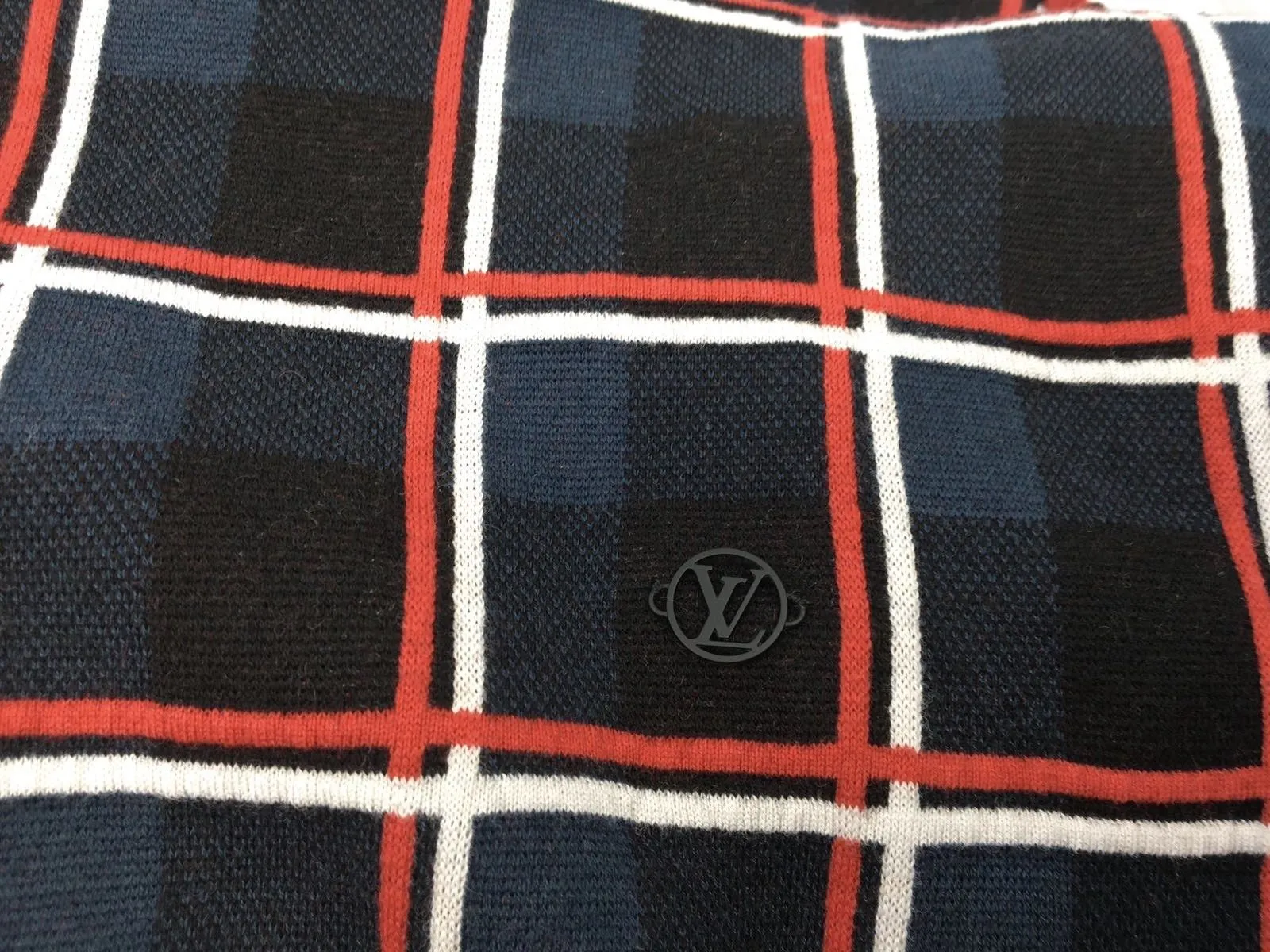 Check Jacquard Cardigan