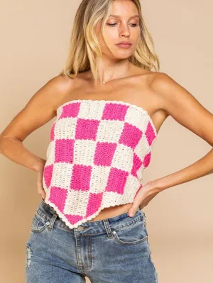 Checker Out Sleeveless Top