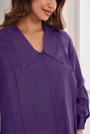 Chelsea collar  violet top