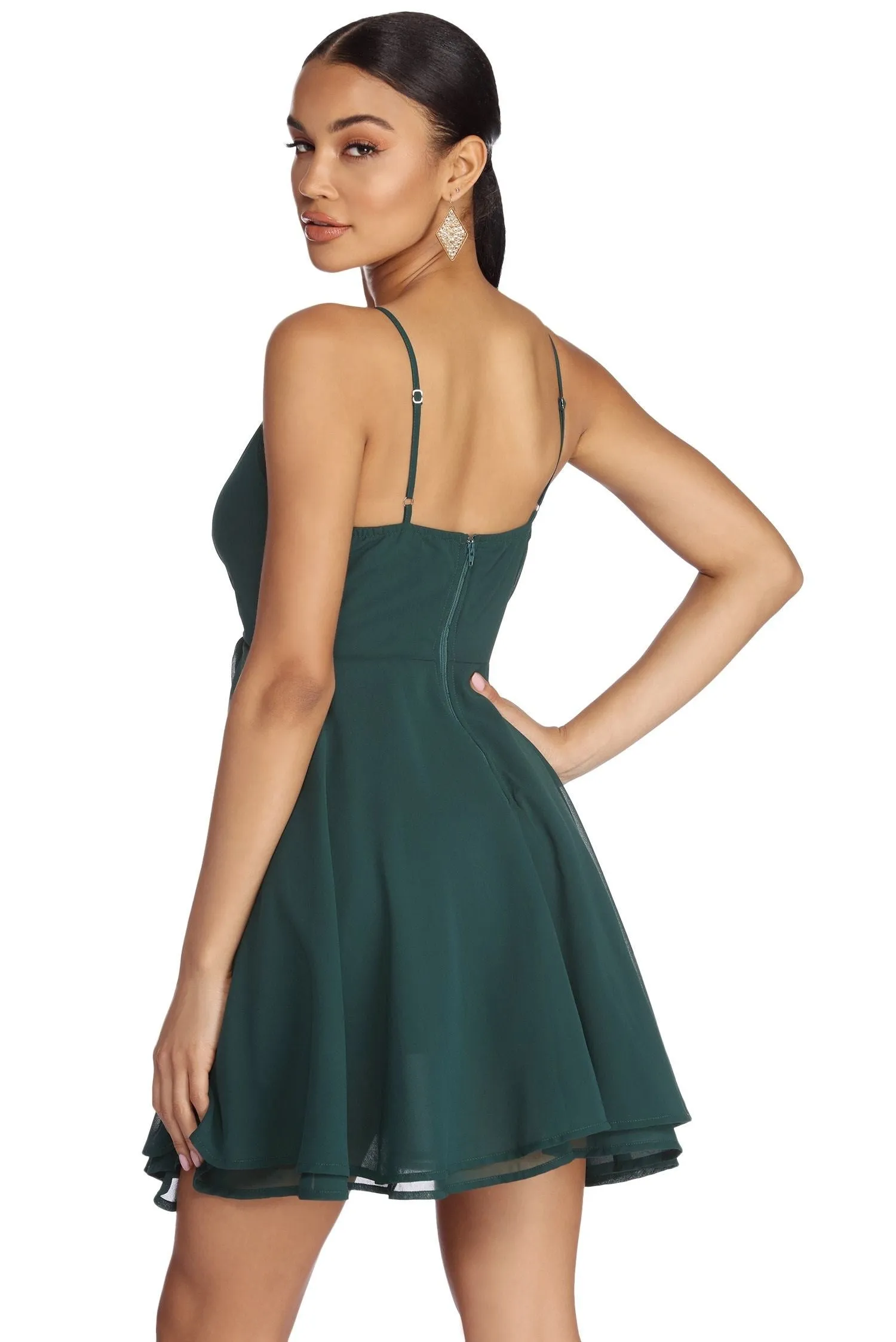 Chiffon Flow Stylish Skater Dress