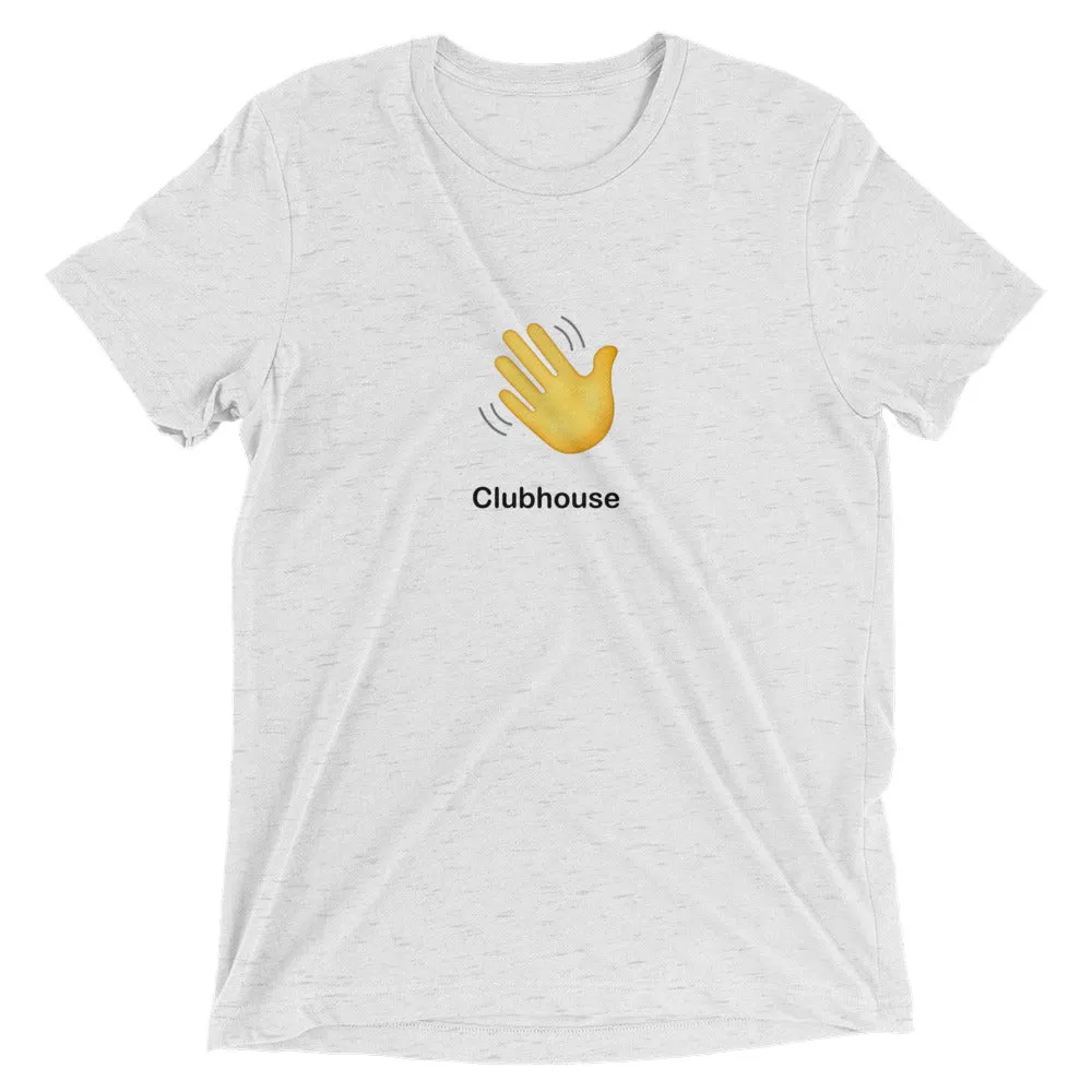 Clubhouse Hand Wave Logo - Tech Tee Shirt
