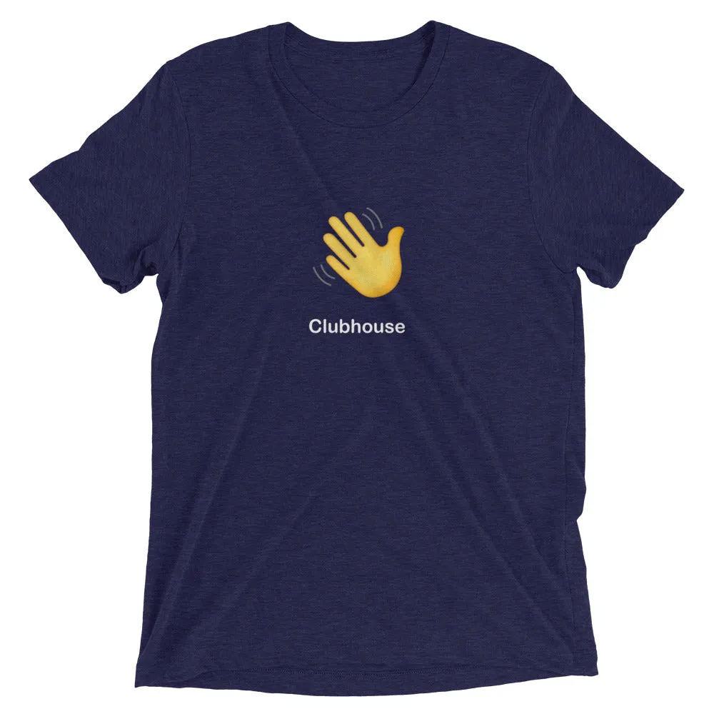 Clubhouse Hand Wave Logo - Tech Tee Shirt