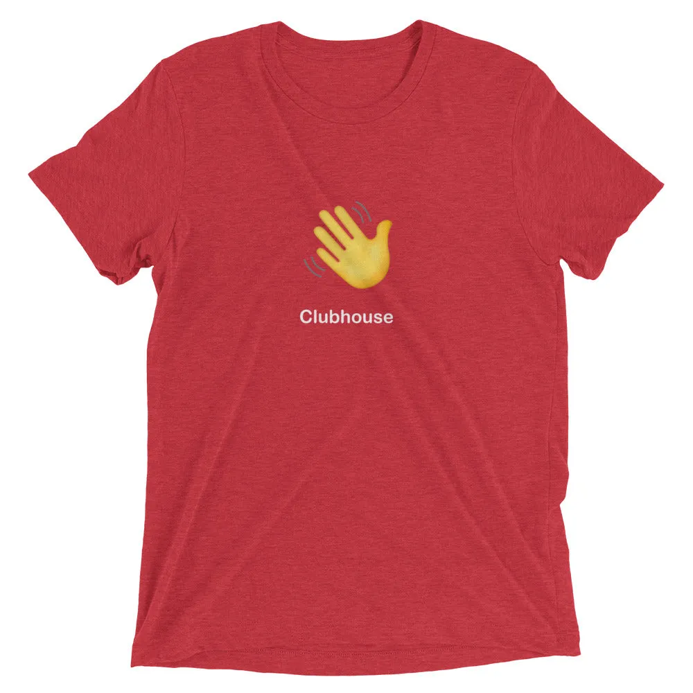 Clubhouse Hand Wave Logo - Tech Tee Shirt