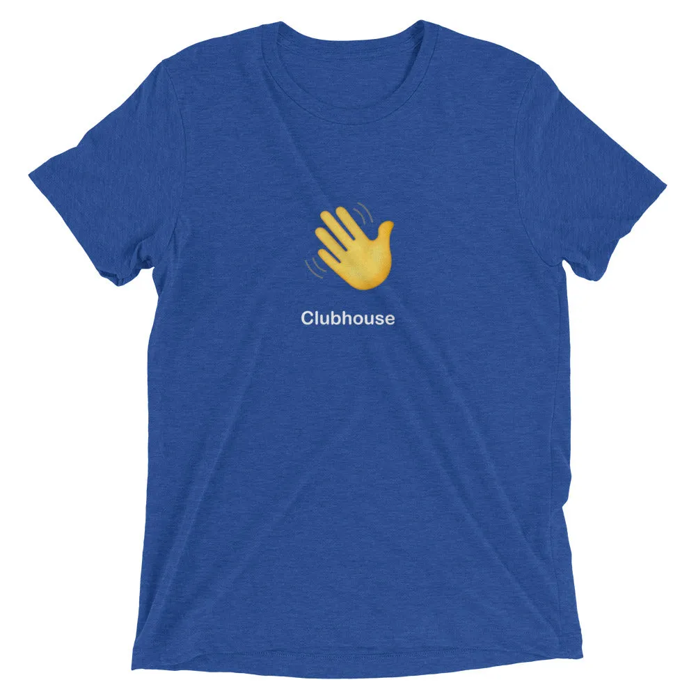 Clubhouse Hand Wave Logo - Tech Tee Shirt