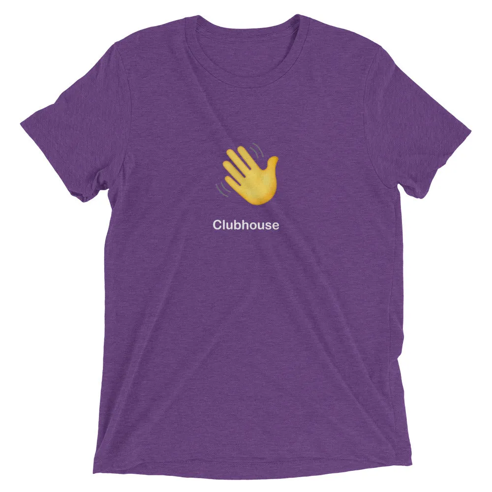 Clubhouse Hand Wave Logo - Tech Tee Shirt