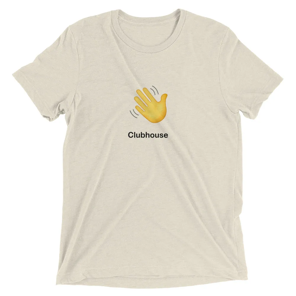 Clubhouse Hand Wave Logo - Tech Tee Shirt
