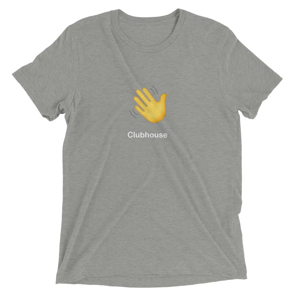 Clubhouse Hand Wave Logo - Tech Tee Shirt