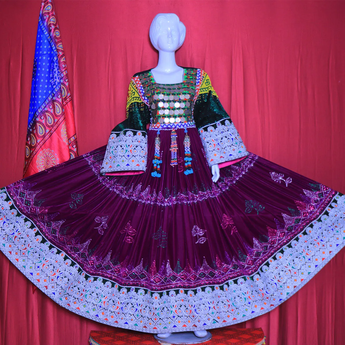 Colorful Khaama Dress Nk-295