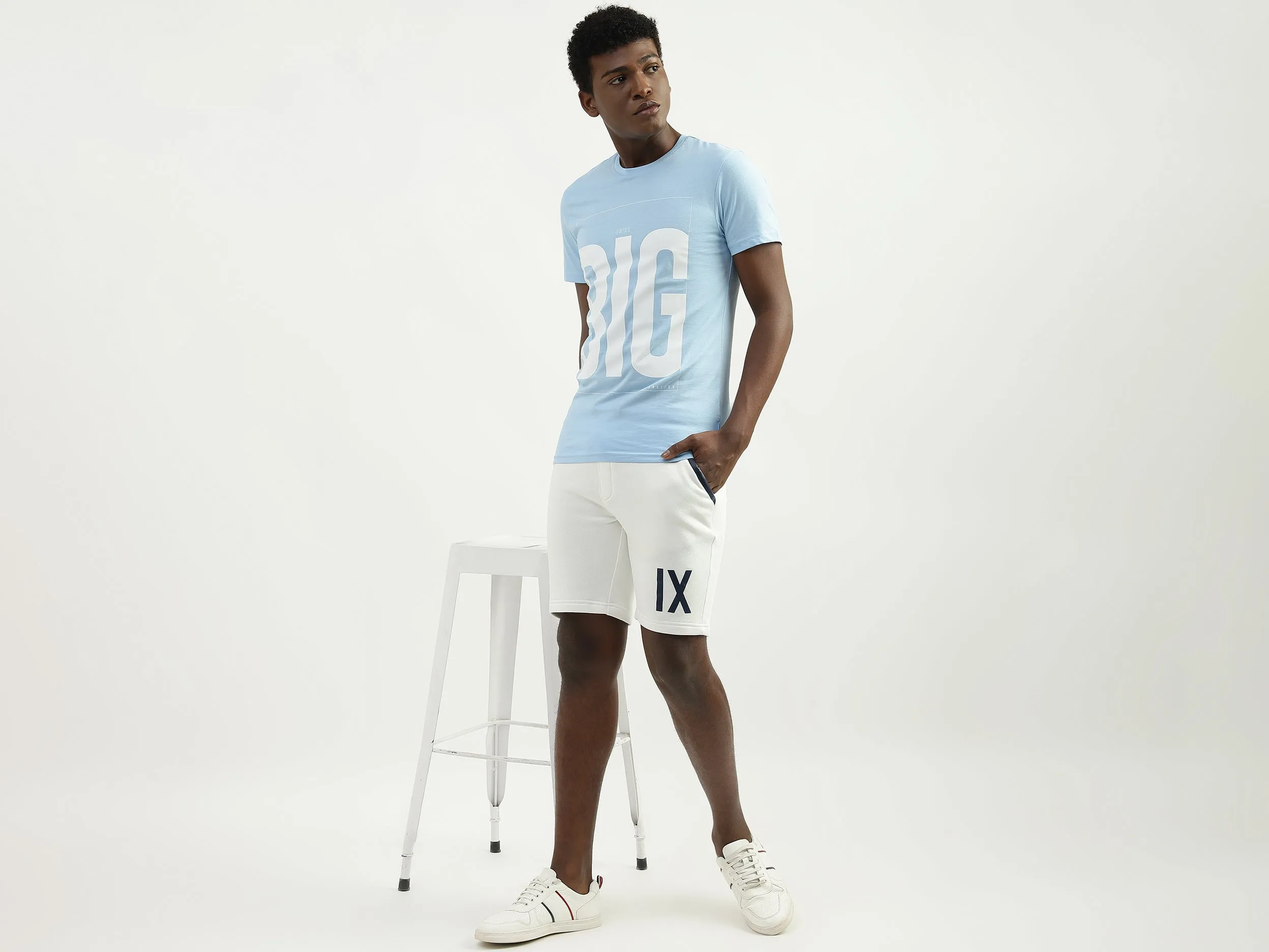 Cotton Printed Regular Fit Mens Shorts