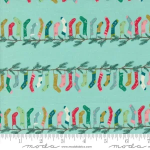Cozy Wonderland by Moda Fabrics STOCKING STRIPE/ICICLE