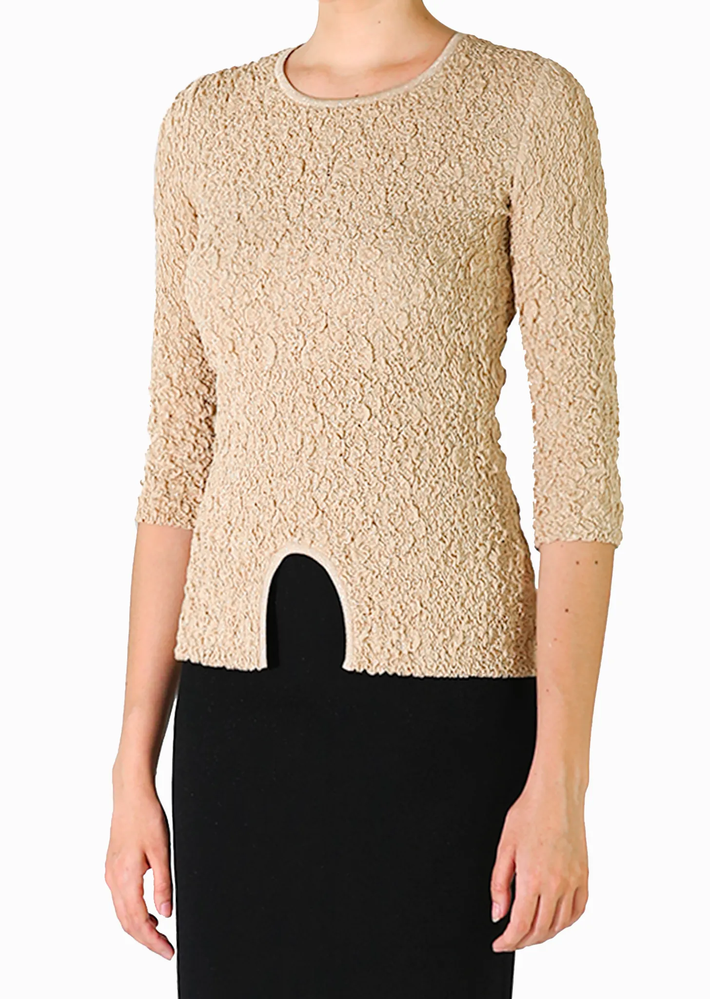 Darlene – Metallic Textured Arc Top