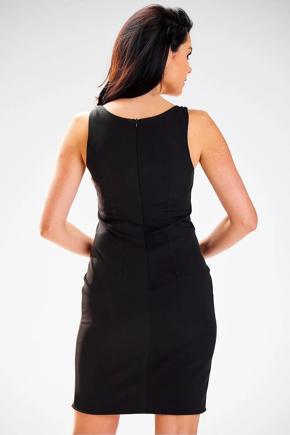 Decorative Binding Fitted Dress