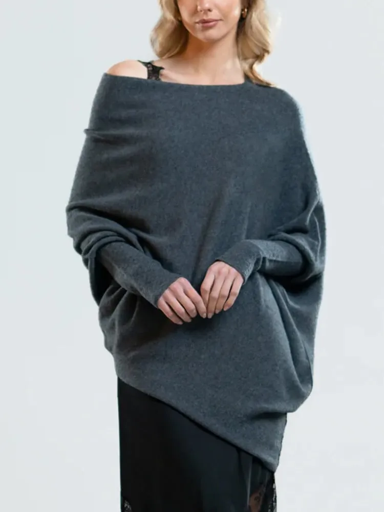 Denise | Elegant Off-Shoulder Sweater for Women