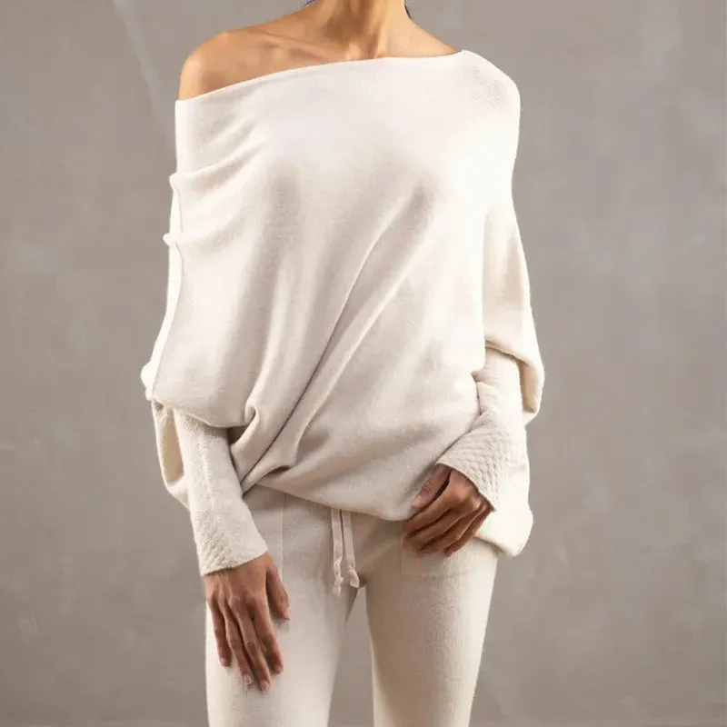 Denise | Elegant Off-Shoulder Sweater for Women