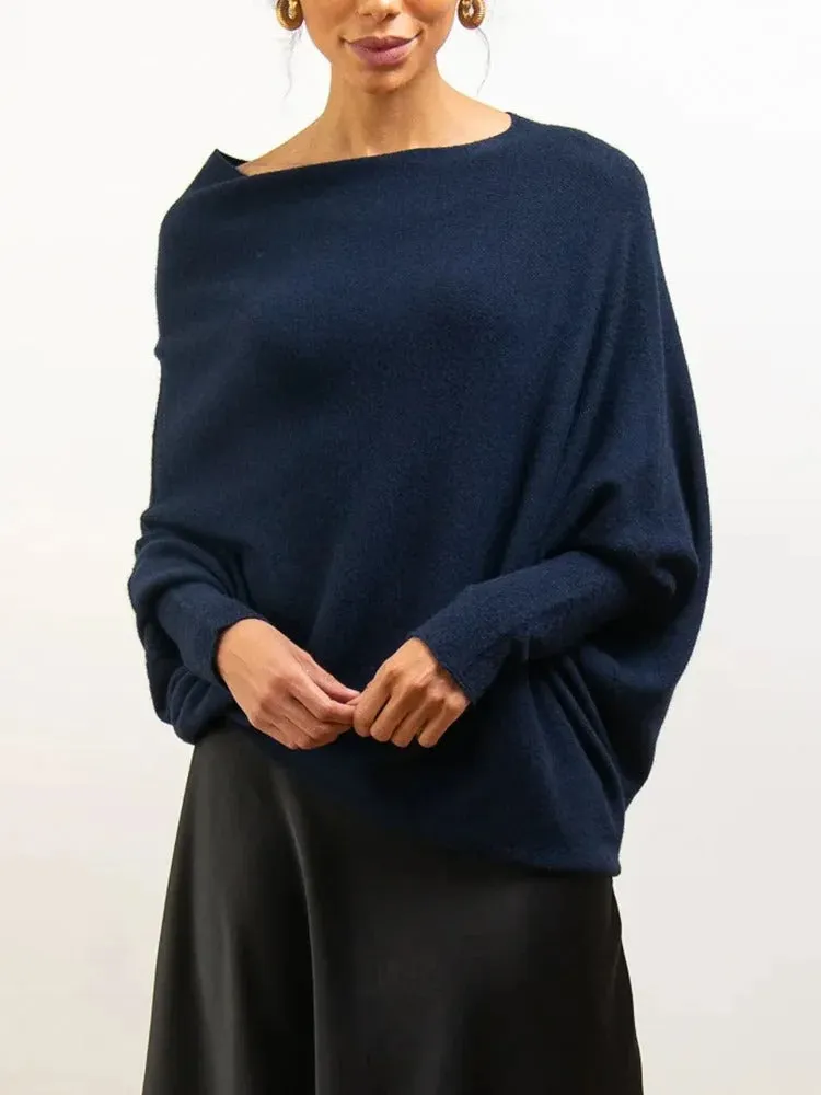 Denise | Elegant Off-Shoulder Sweater for Women