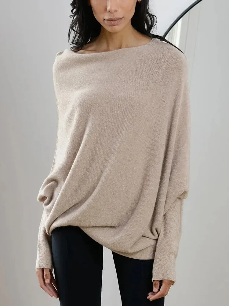 Denise | Elegant Off-Shoulder Sweater for Women