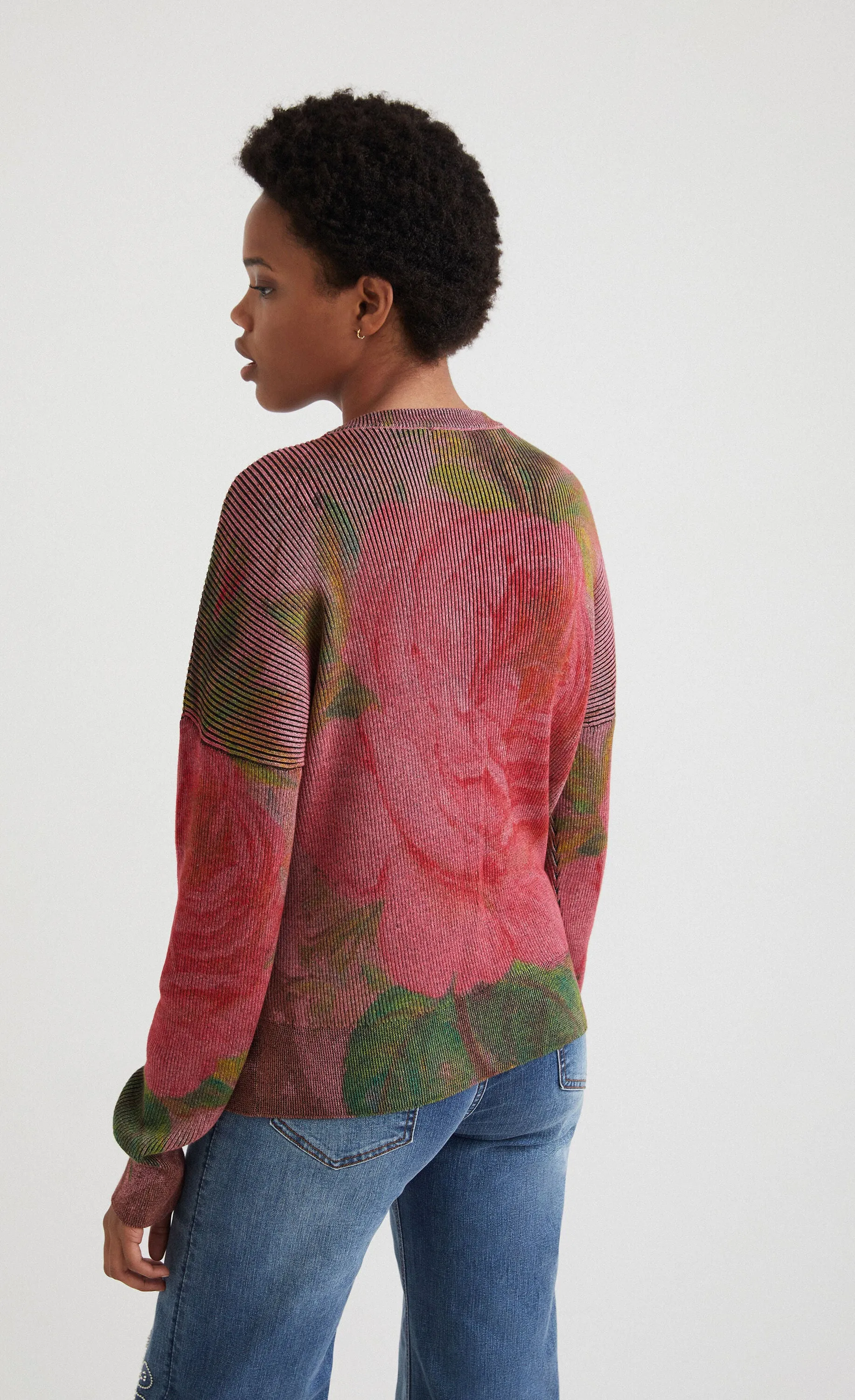 Desigual Knit Flower Sweater