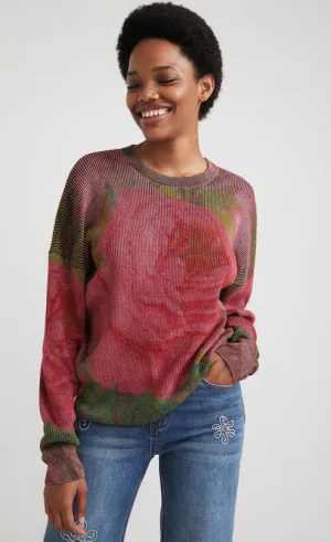 Desigual Knit Flower Sweater