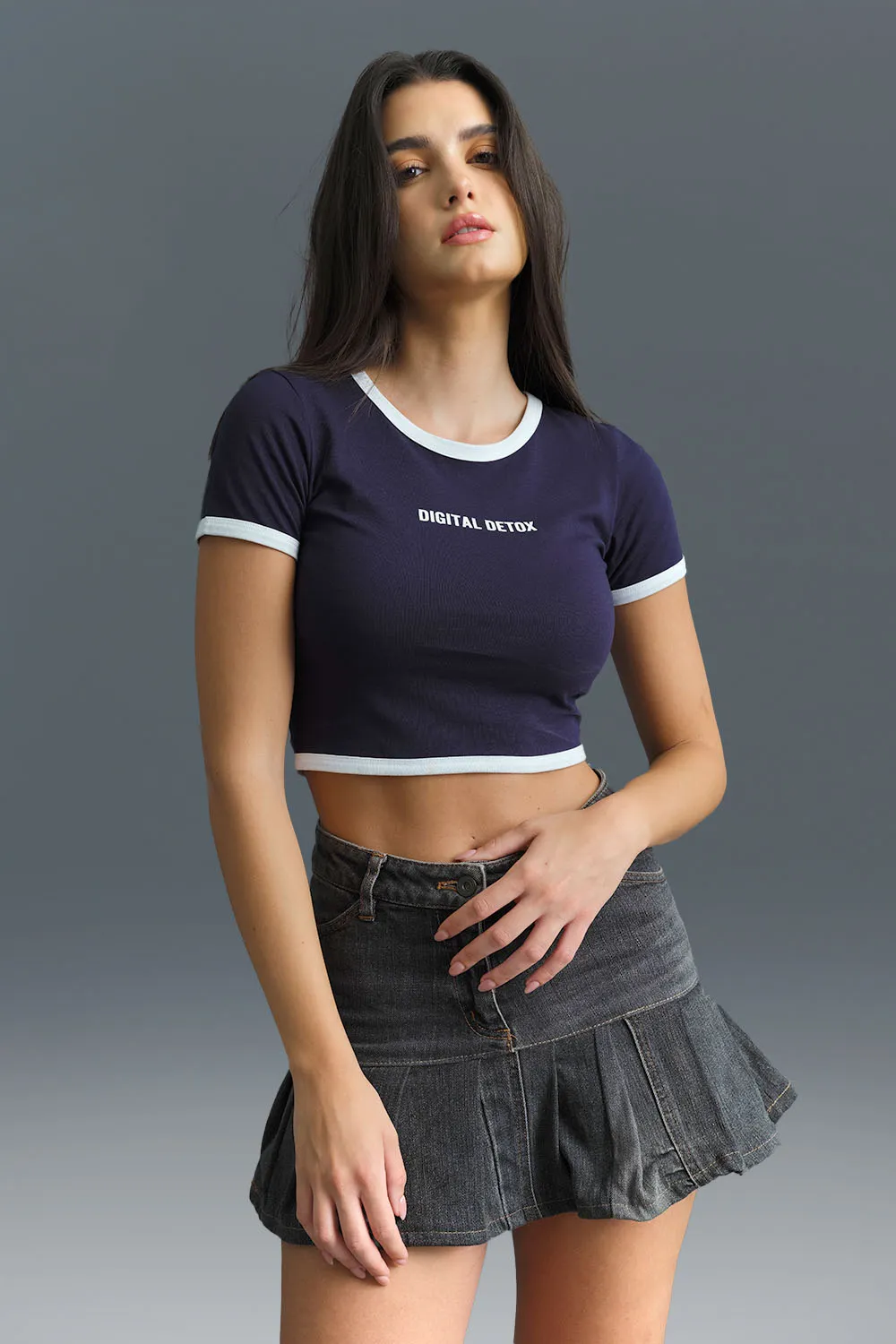 Digital Detox Ringer Crop Top