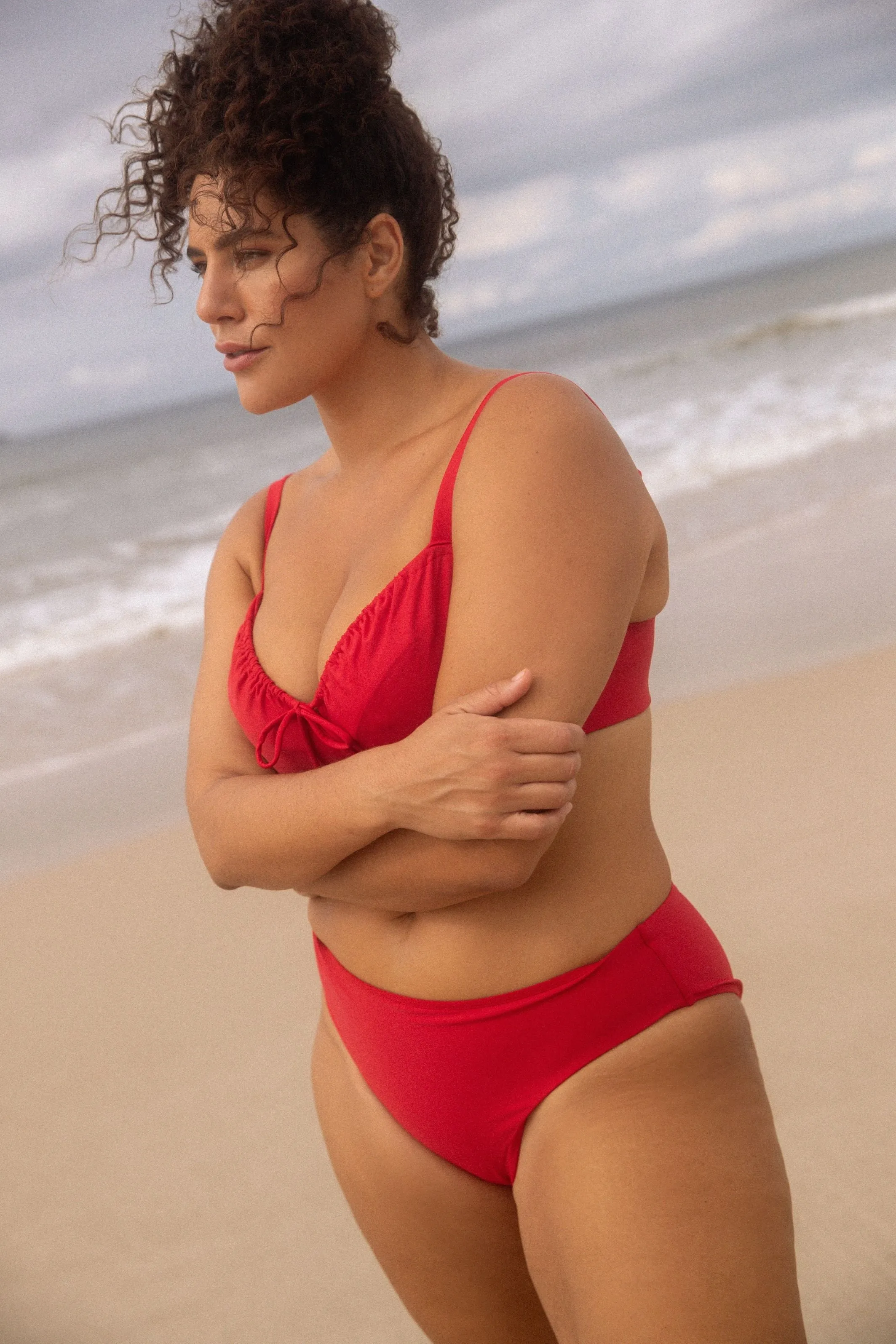 DOLLY BIKINI TOP - ROUGE