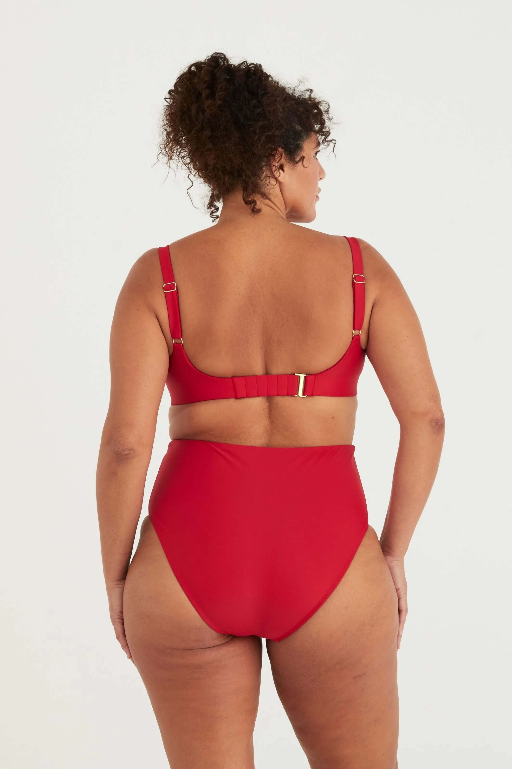 DOLLY BIKINI TOP - ROUGE