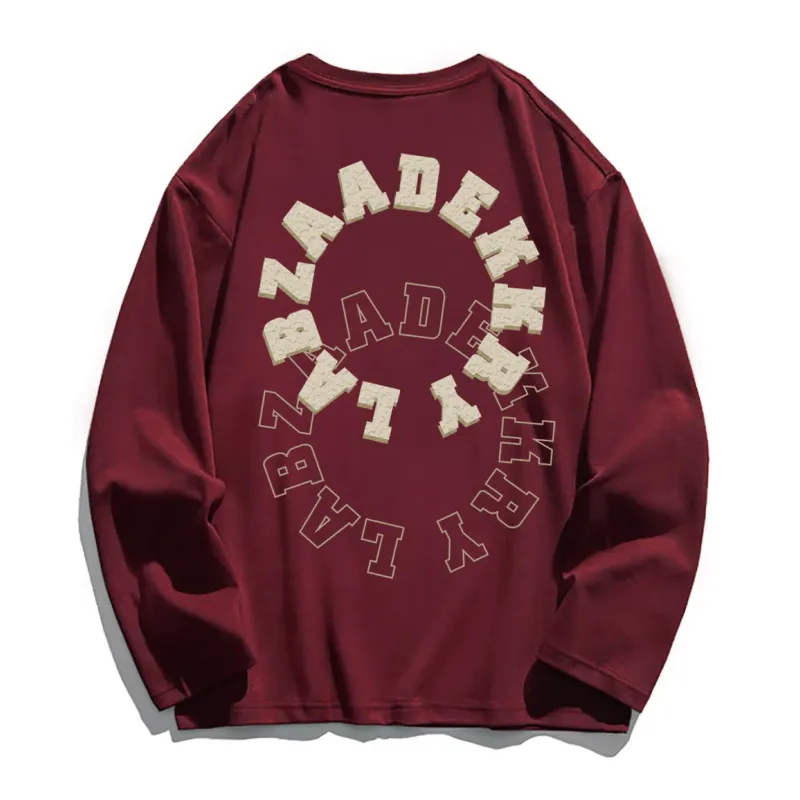 Double Circles Letter Sweatshirt