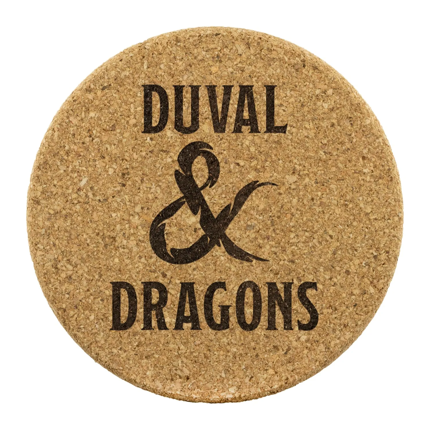 Duval & Dragons Logo Round Cork Coaster Set of 4