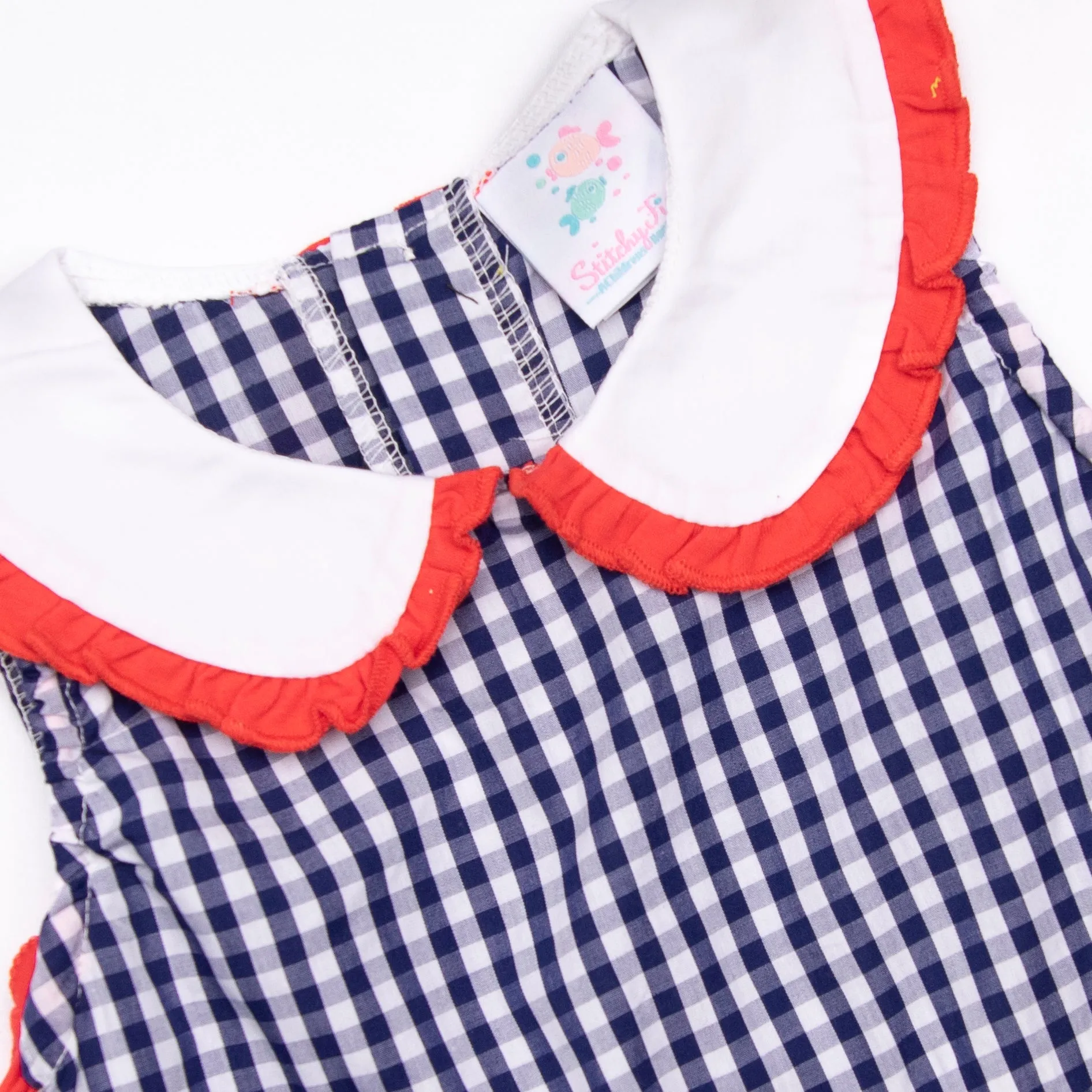 Easy As 1, 2, 3 Applique Bloomer Set, Navy Blue