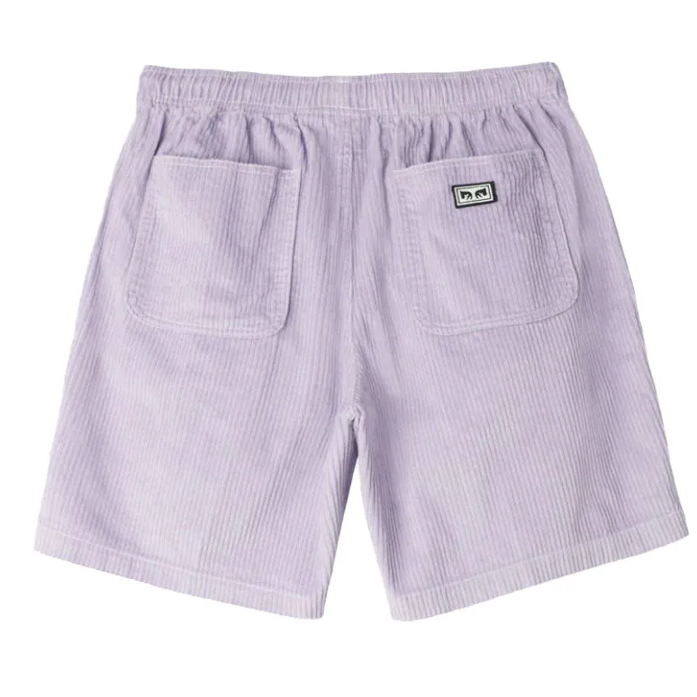 Easy relaxed corduroy short Orchid petal