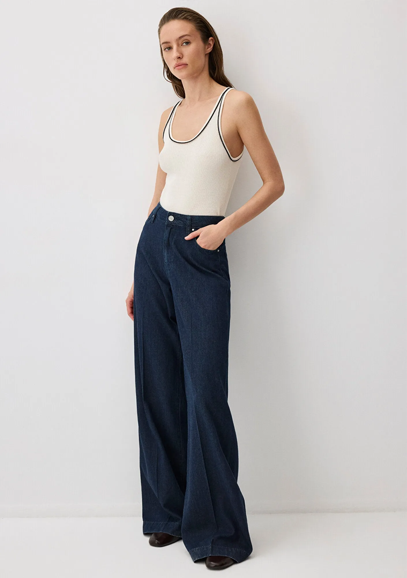 Ecru Knit Tank Top