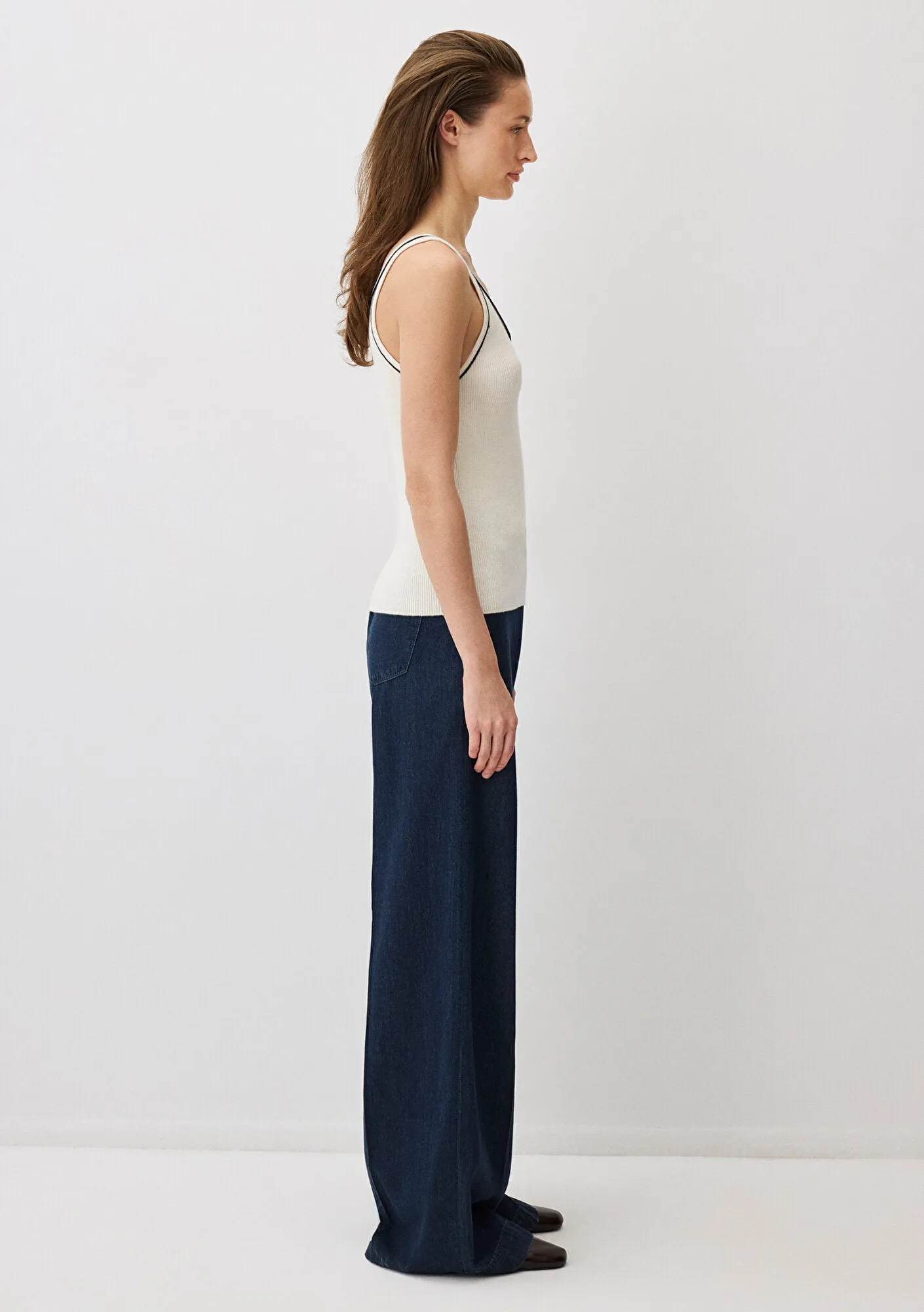Ecru Knit Tank Top