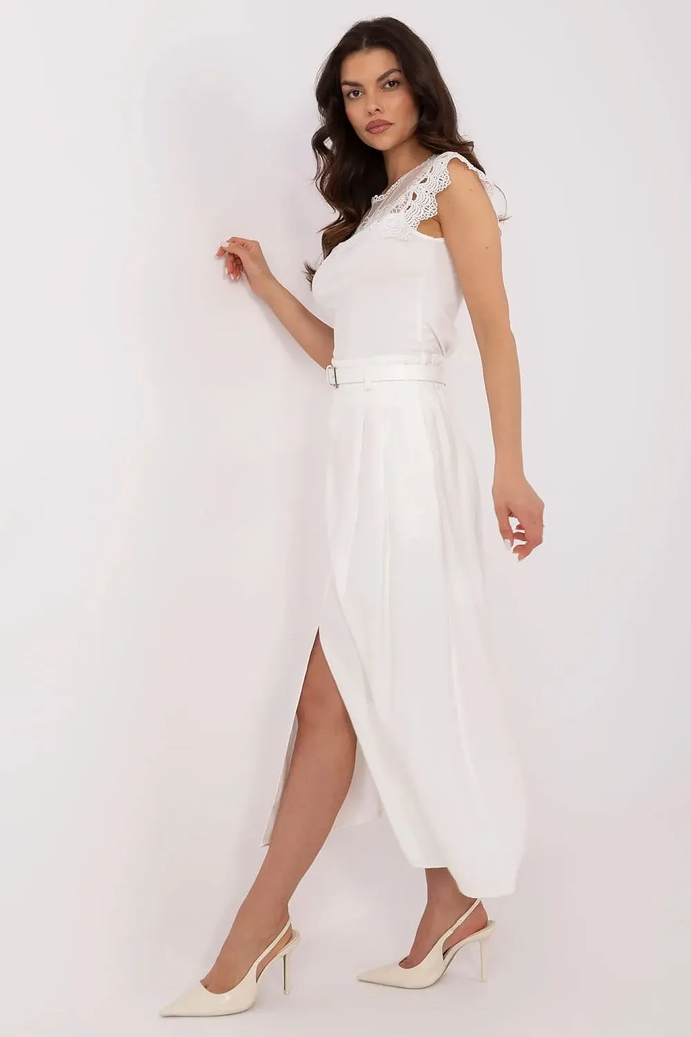 Elegant beautiful draping stylish midi skirt