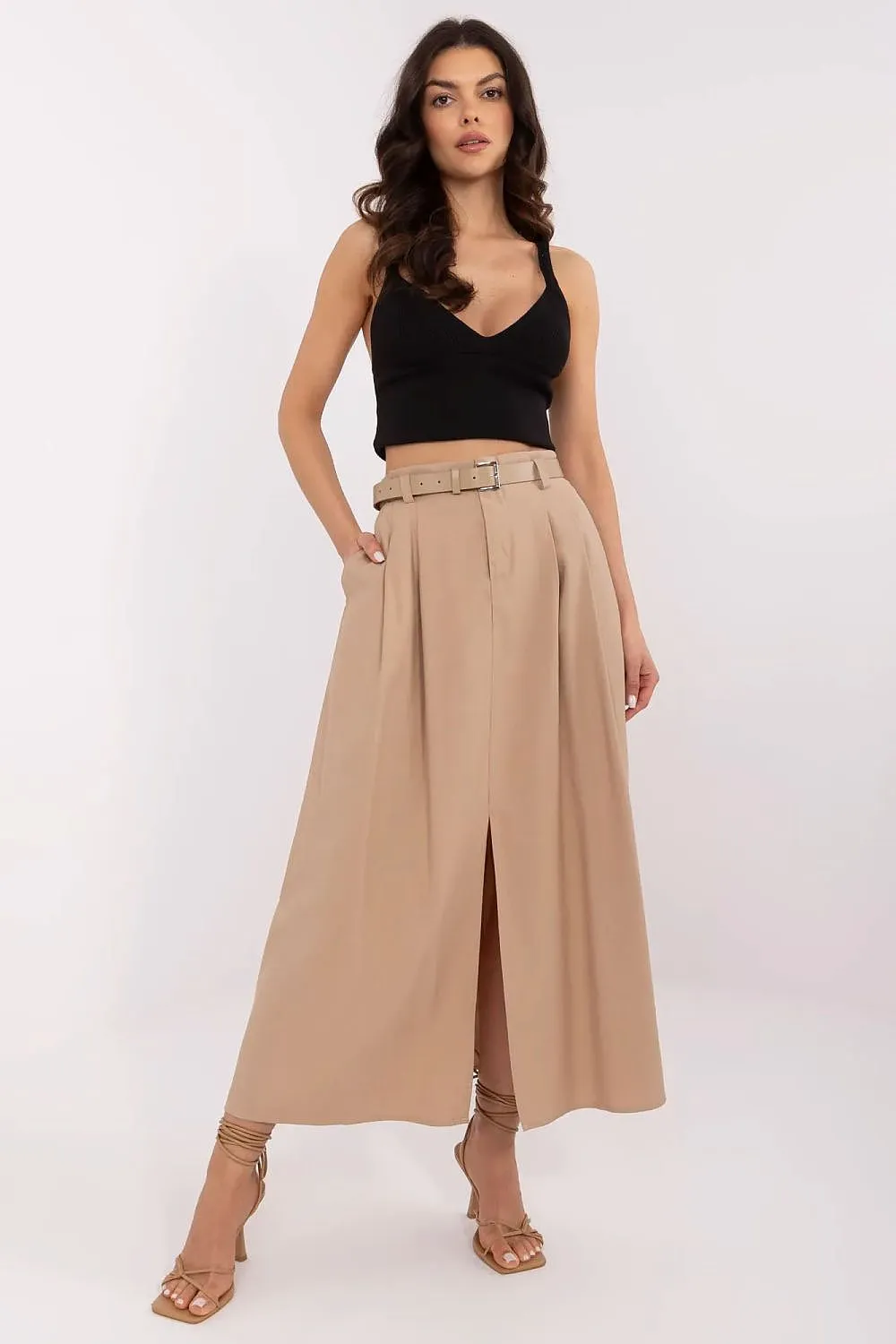 Elegant beautiful draping stylish midi skirt