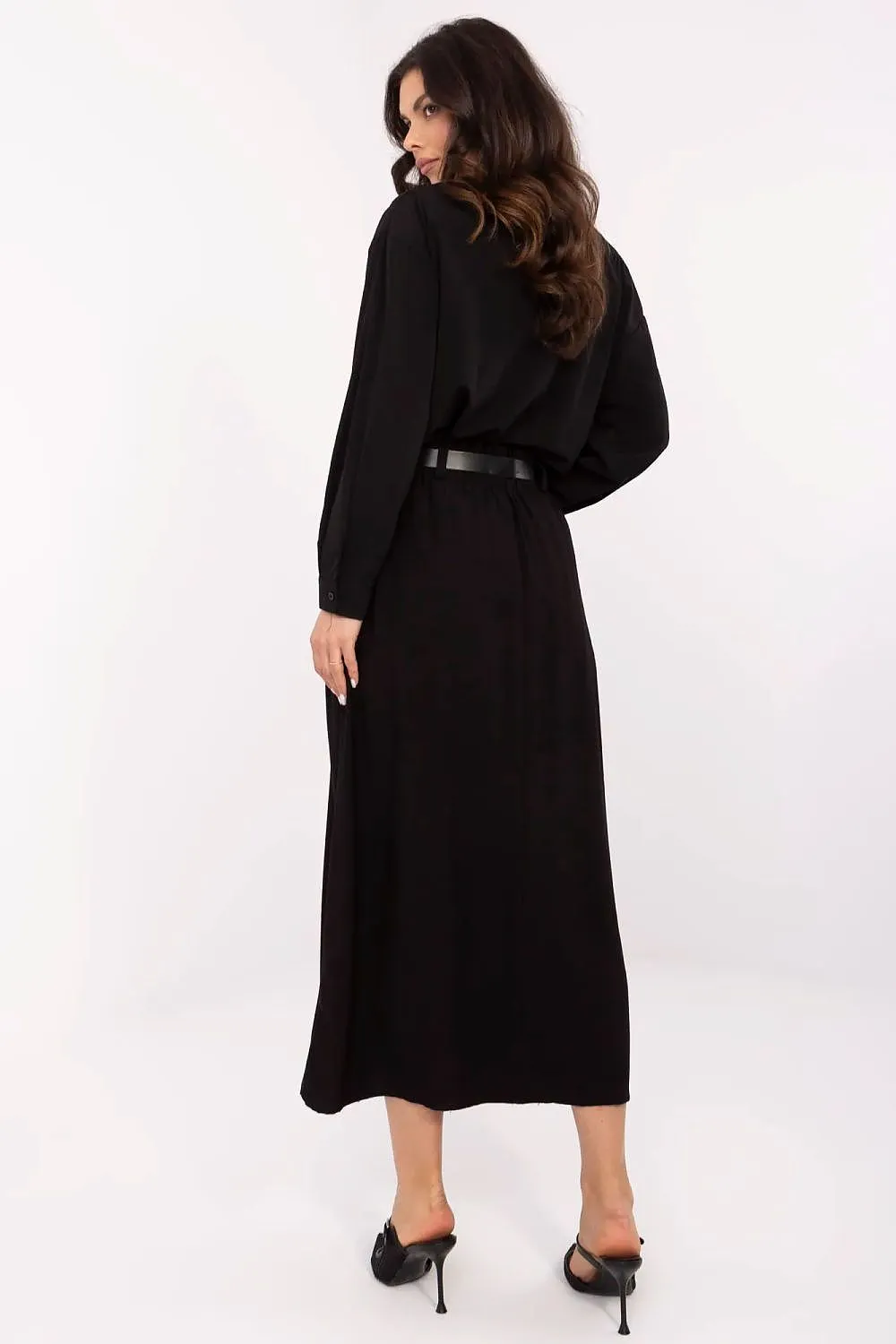 Elegant beautiful draping stylish midi skirt