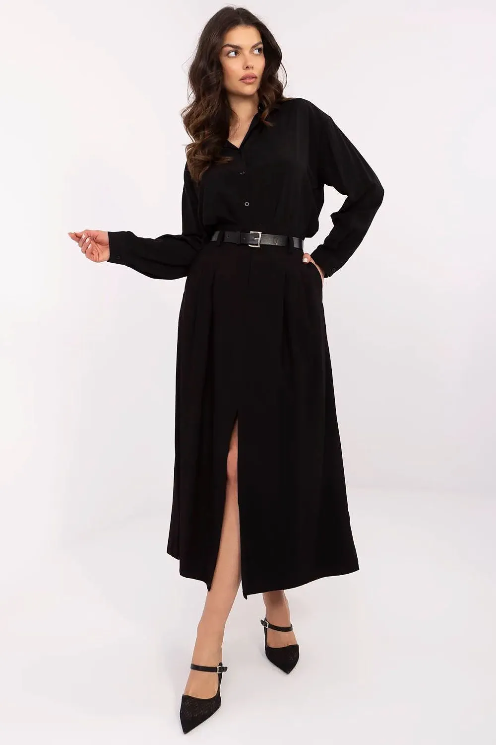 Elegant beautiful draping stylish midi skirt