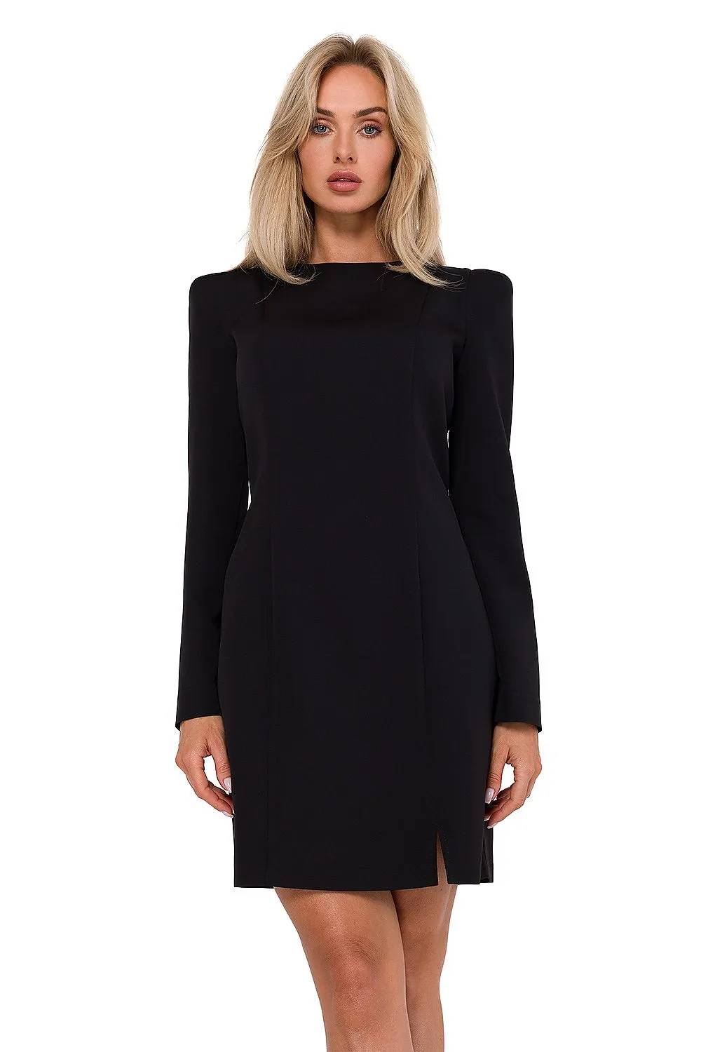 Elegant Fitted Long-Sleeve Dress