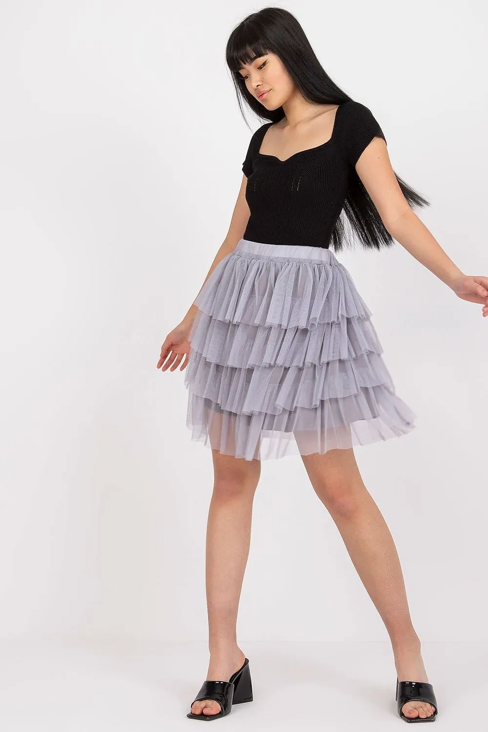Elegant Tulle skirt with ruffles