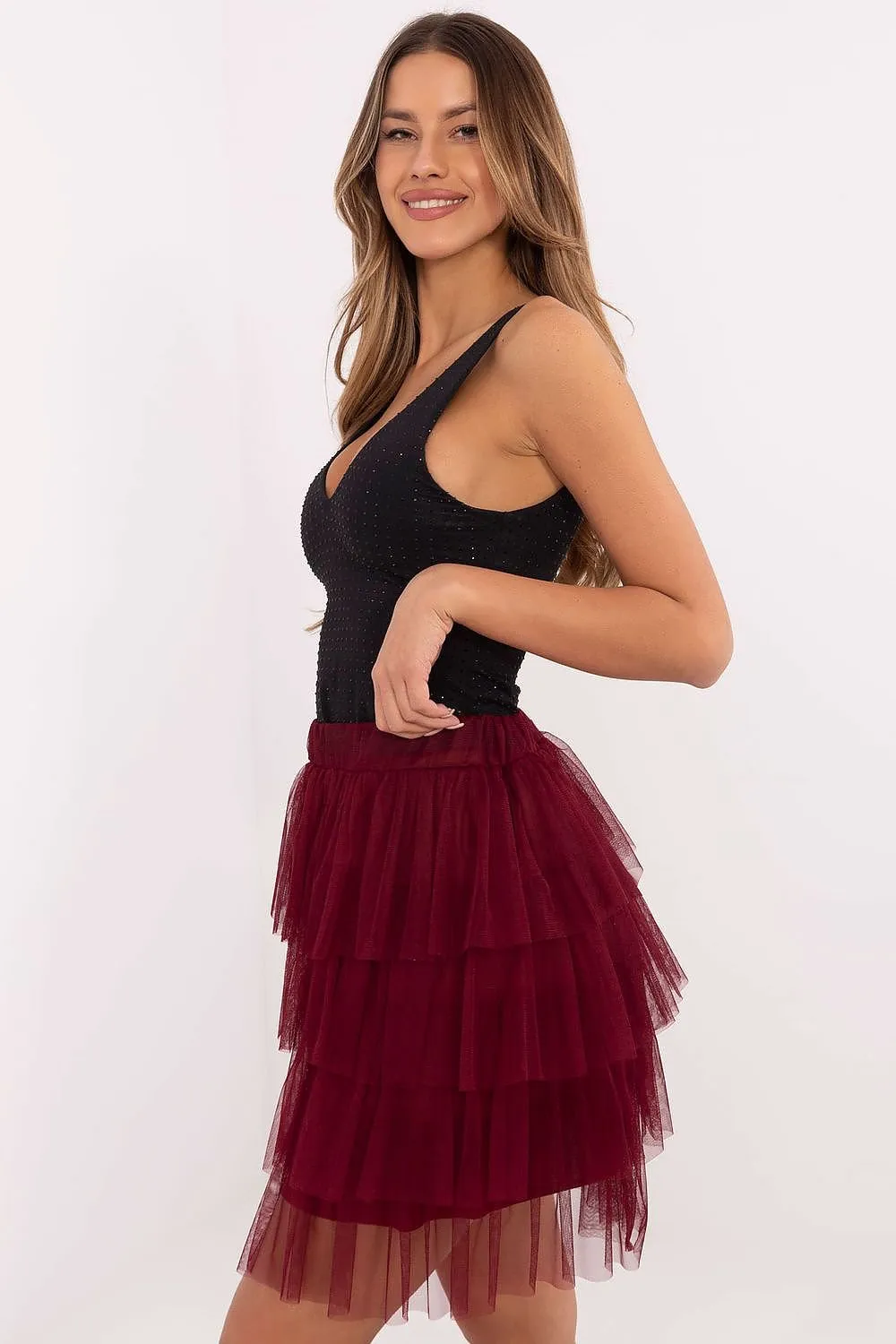 Elegant Tulle skirt with ruffles