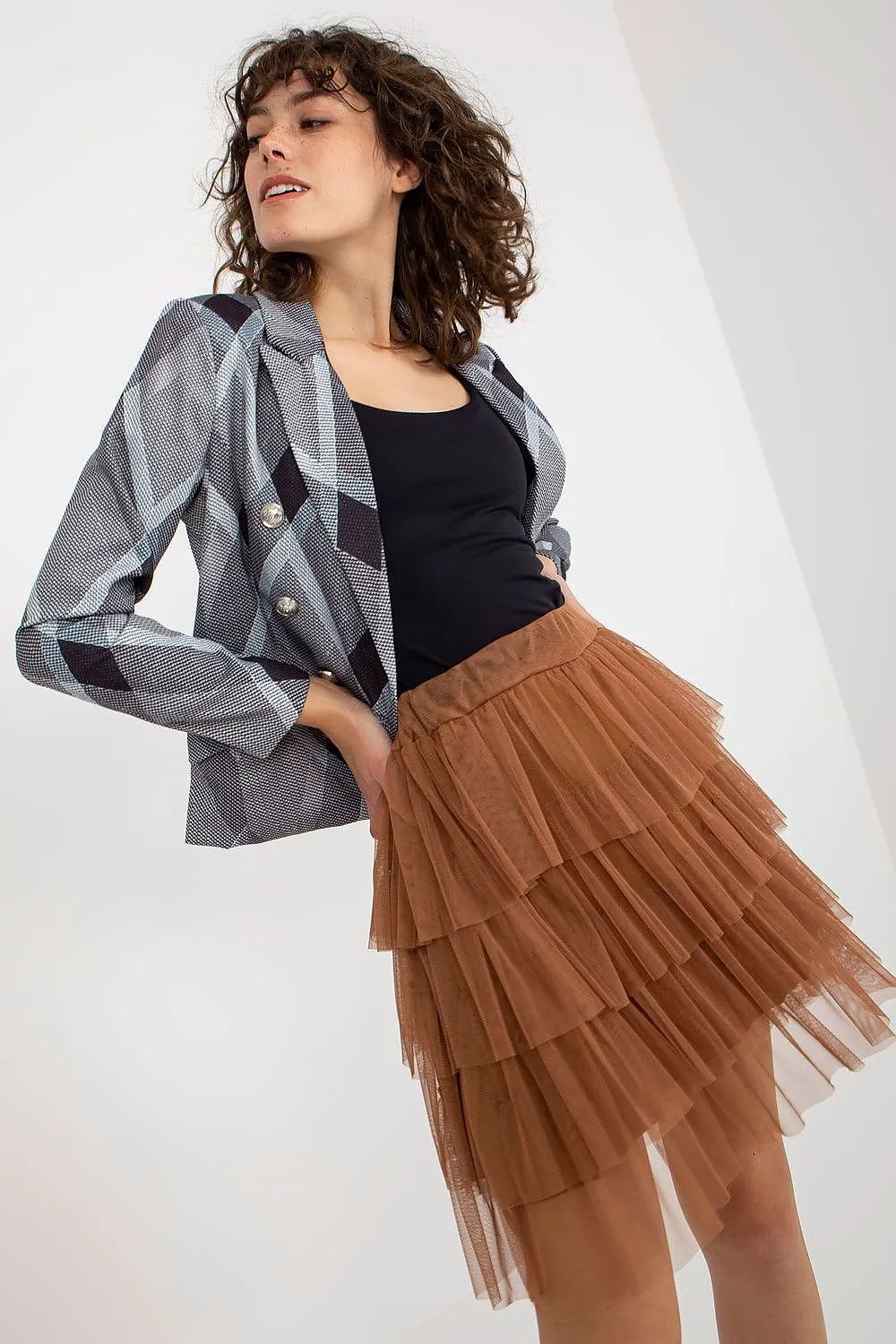 Elegant Tulle skirt with ruffles