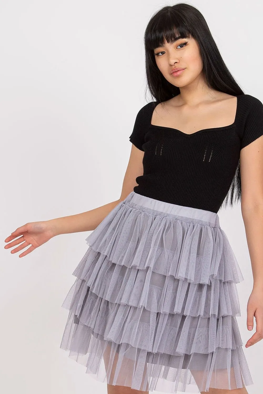 Elegant Tulle skirt with ruffles