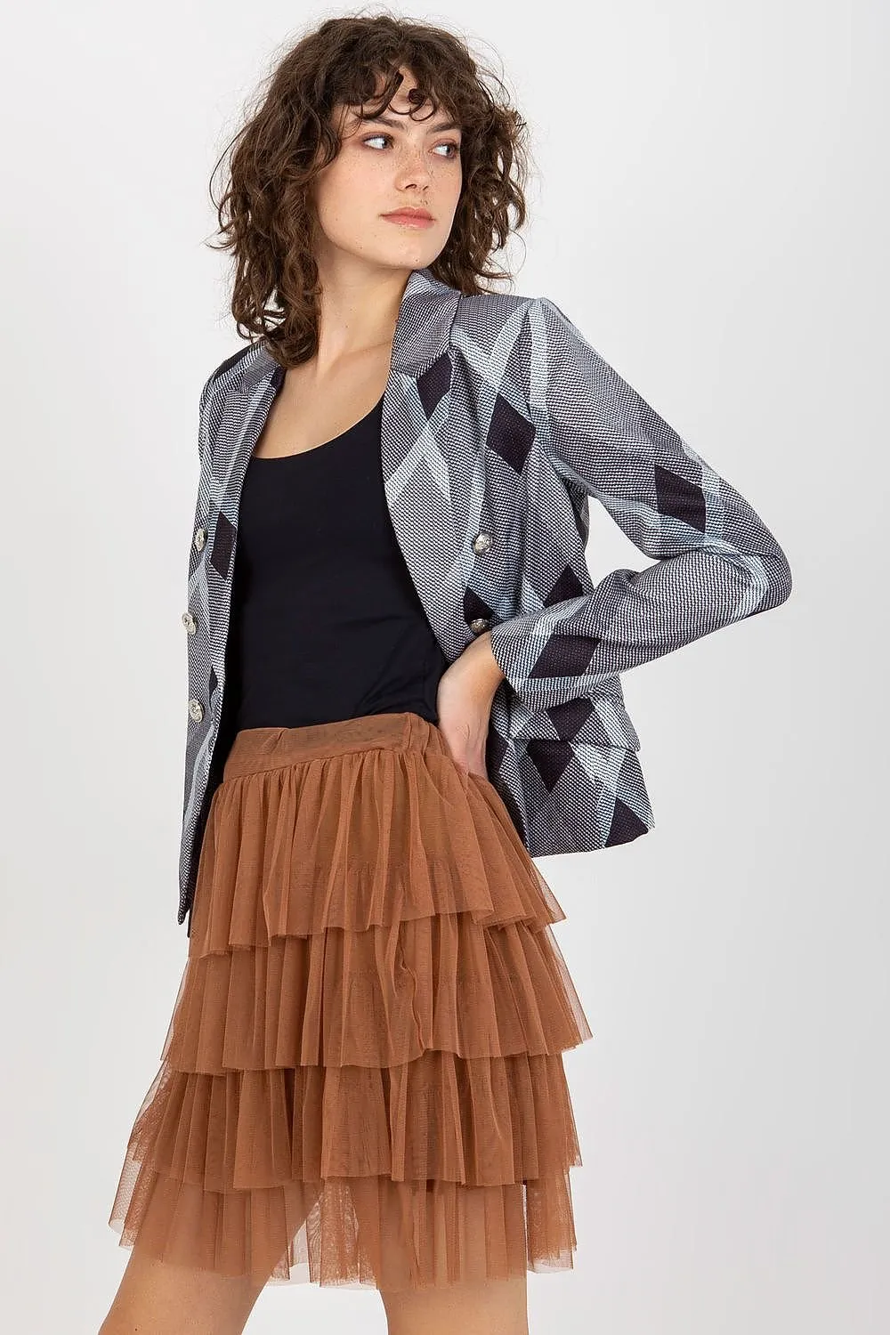 Elegant Tulle skirt with ruffles