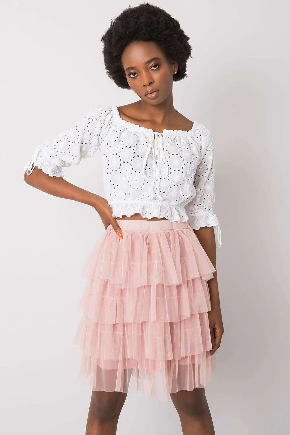Elegant Tulle skirt with ruffles