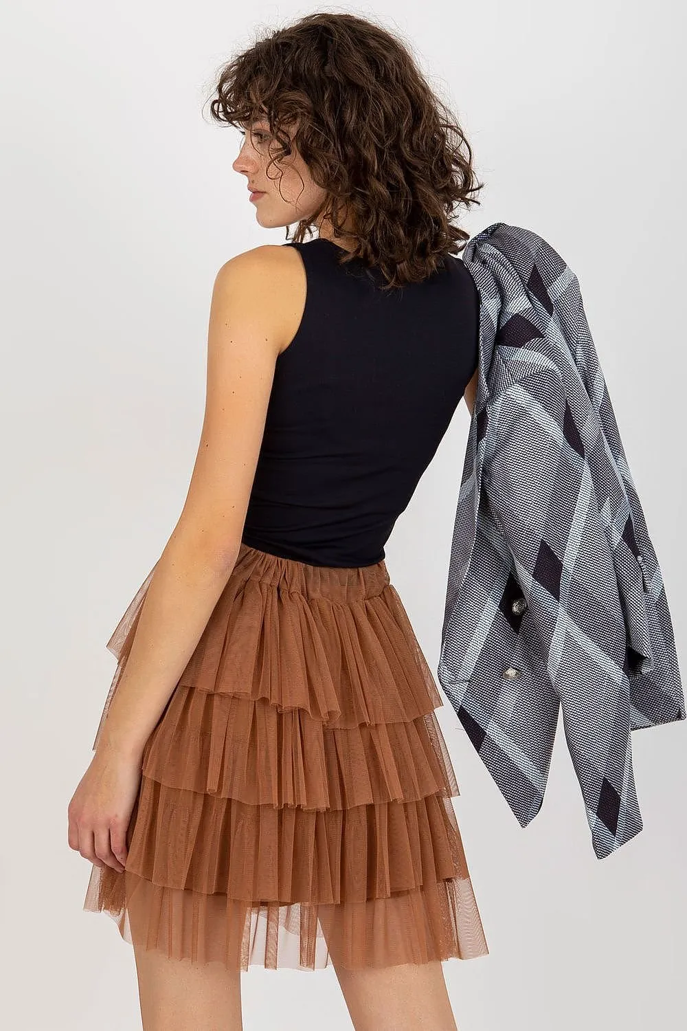 Elegant Tulle skirt with ruffles