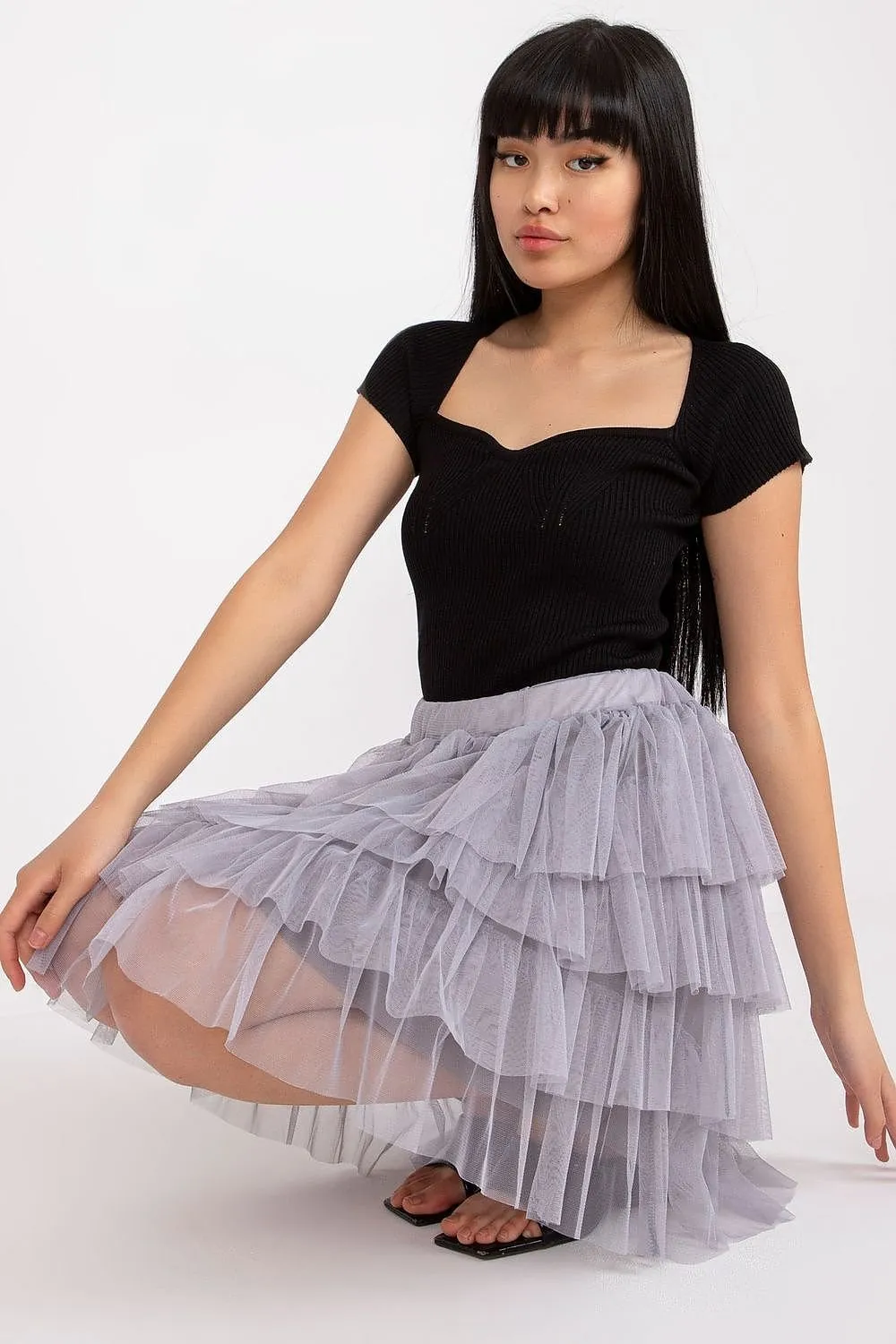 Elegant Tulle skirt with ruffles