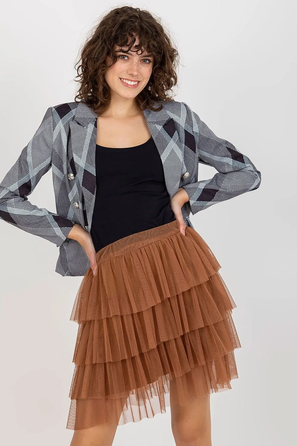 Elegant Tulle skirt with ruffles