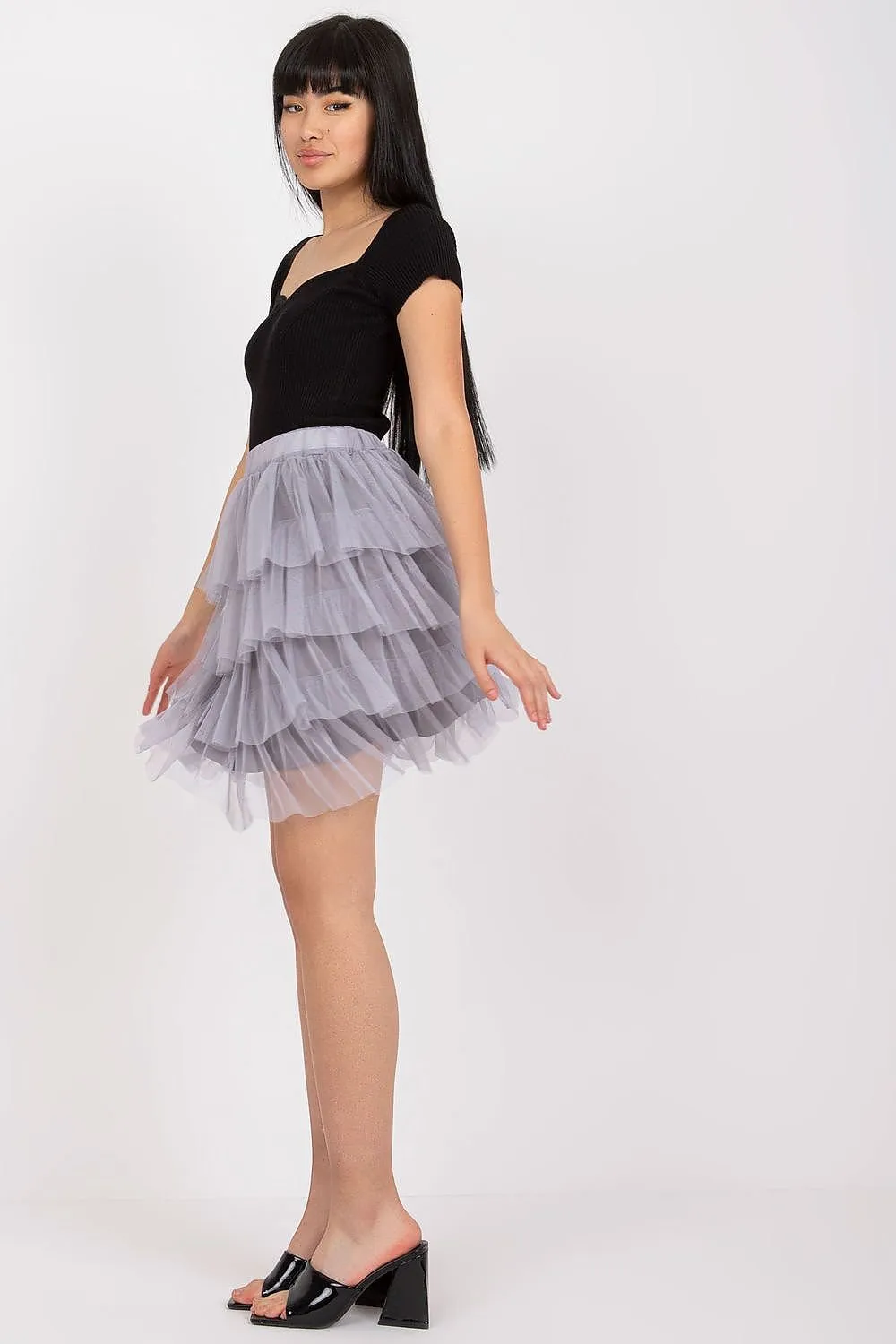 Elegant Tulle skirt with ruffles
