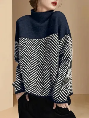 Elegant turtleneck sweater for women | Hallee