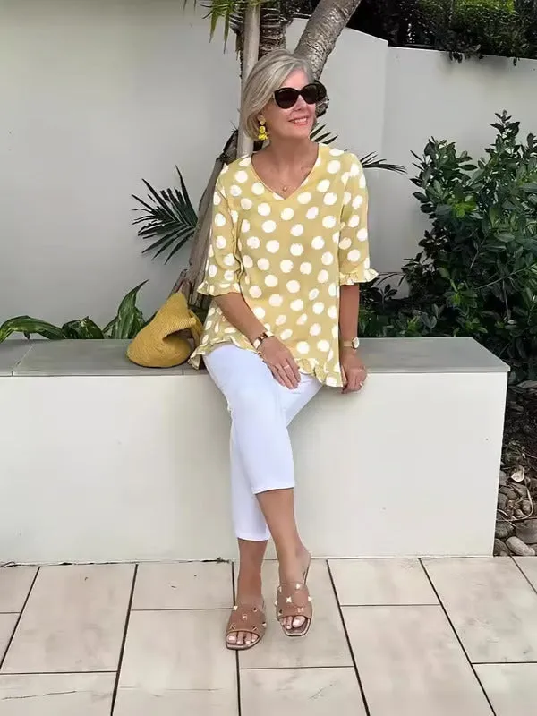 Emily™ | Chic V-Neck Blouse