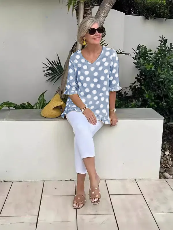 Emily™ | Chic V-Neck Blouse