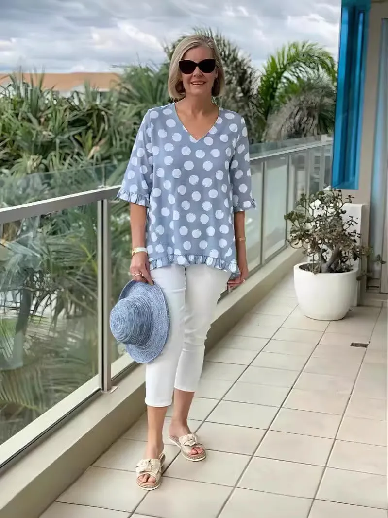 Emily™ | Chic V-Neck Blouse